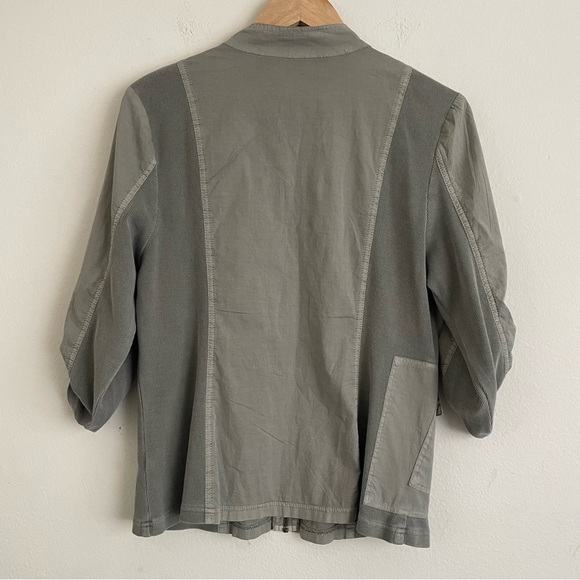 XCVI Olive Green Utility Jacket - Size L - Picture 3 of 5